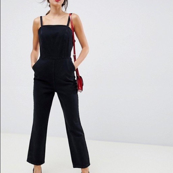 ASOS Pants - Asos Denim Overalls Strappy Jumpsuit Pantsuit